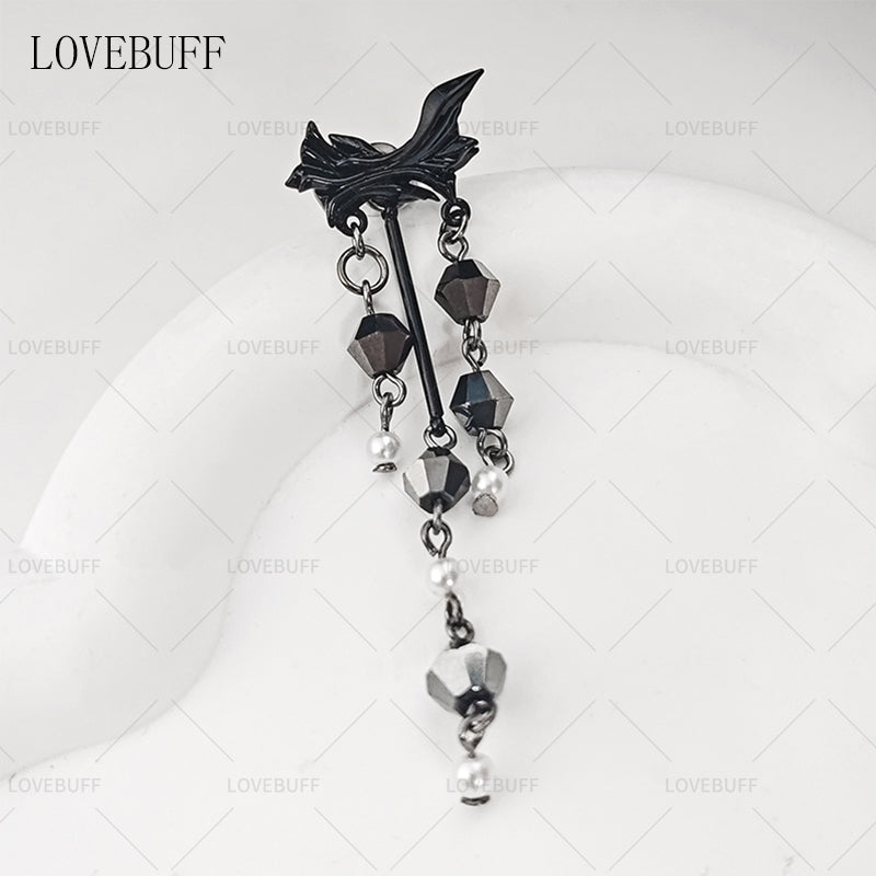 LOVEBUFF LaDs Heartbeats Ablaze Sylus Improvised Flow Earrings