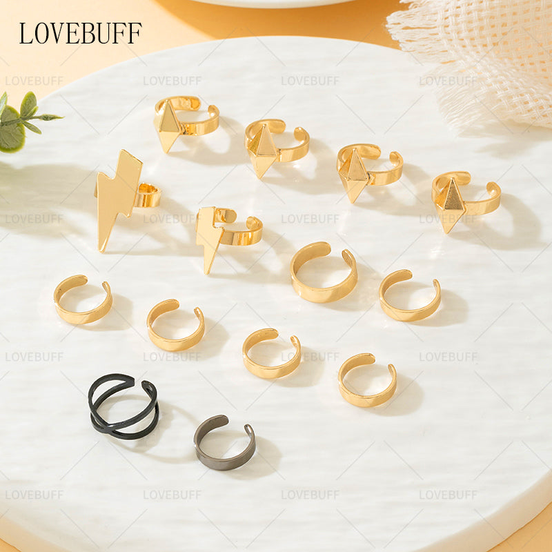 LOVEBUFF Genshin Impact Xilonen Cosplay Accessories 14pc Ring Set