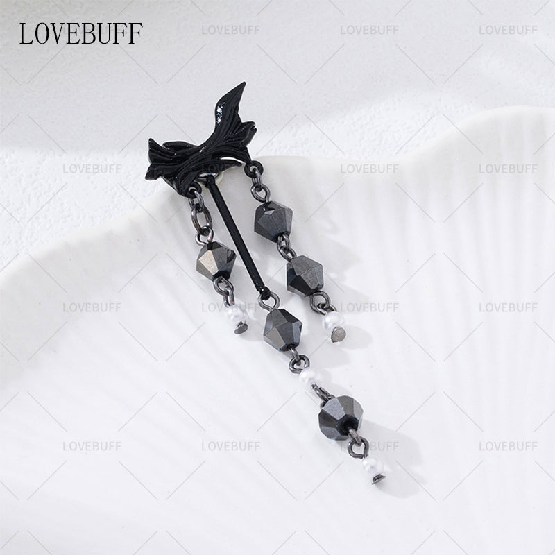 LOVEBUFF Love And Deepspace Heartbeats Ablaze Sylus Improvised Flow Earrings