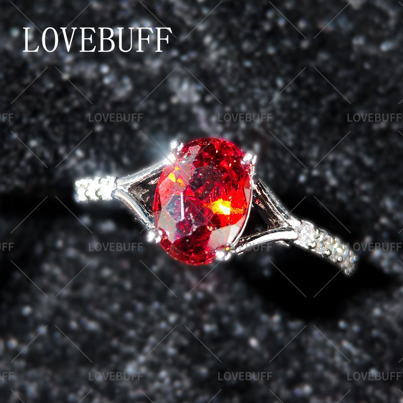 LOVEBUFF Light and Night 5th Anniversary Engagement Ring Wedding Band