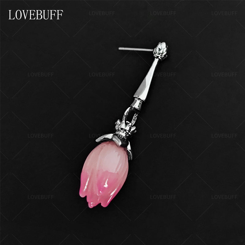 LOVEBUFF Love and Deepspace Caleb Netherlord Lotus Bell Inspired Earrings