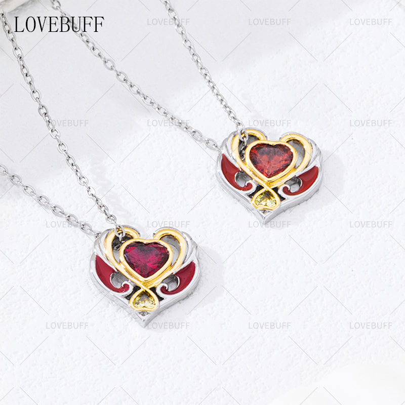 LOVEBUFF LoliRock Iris's Heart Pendant Necklace
