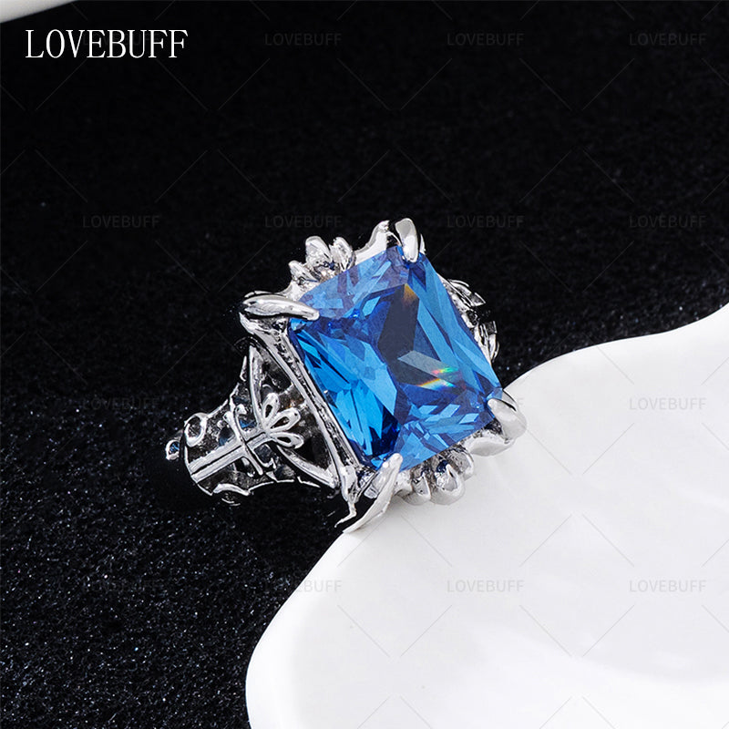 LOVEBUFF Black Butler Ciel Blue Phantomhive Ring