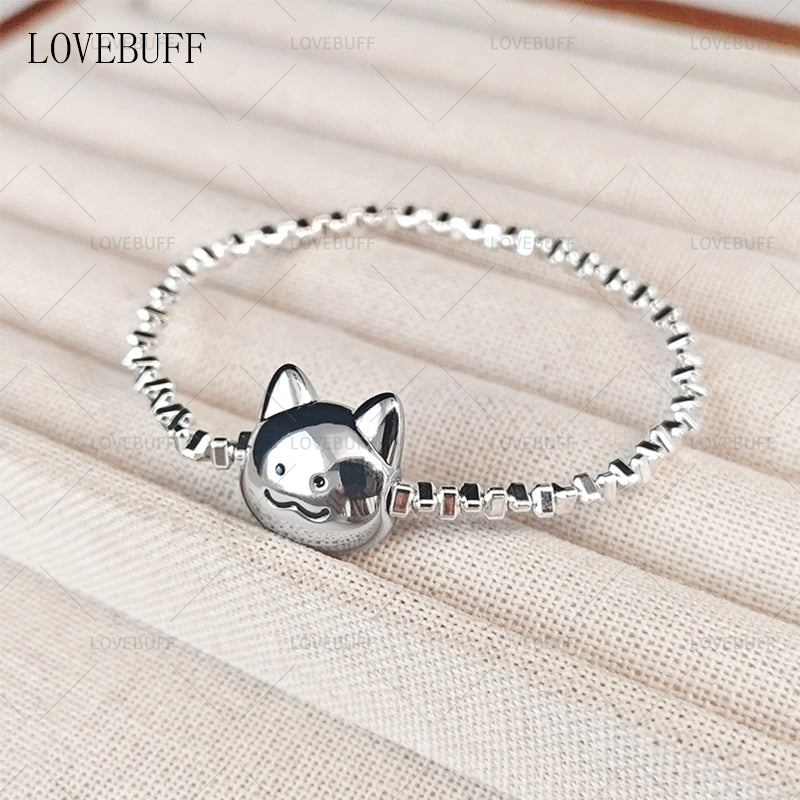 LOVEBUFF Love And Deepspace Sylus Double-sided Grumpy-Happy Cat Bracelet