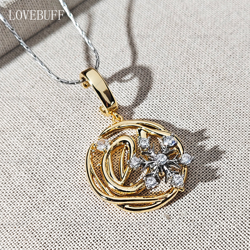 LOVEBUFF LaDs Zayne 2025 Birthday Dawnbreak Promise Crystal World Spinning Snowflake Necklace (ships in 1 month)
