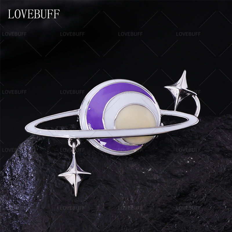 LOVEBUFF LAD Xavier Carefree Comfort Outfit Accessory Star Planet Pin Brooch