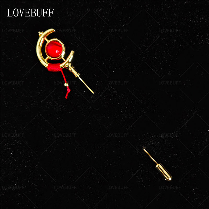 LOVEBUFF Frieren: Beyond Journey's End Magic Wand Staff Inspired Pin Brooch