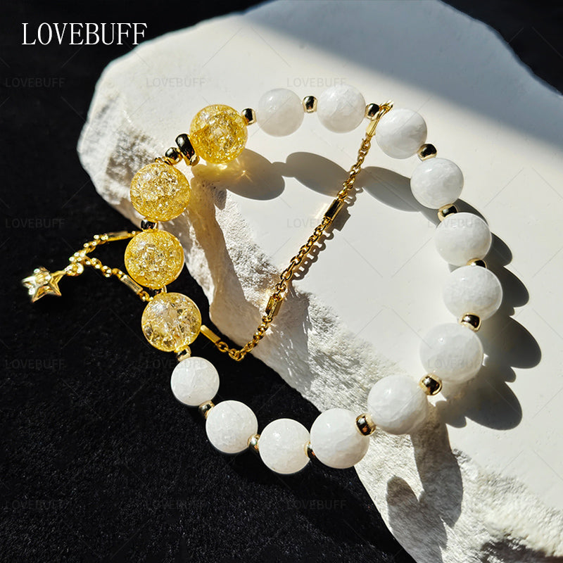 LOVEBUFF Love And Deepspace Xavier Secret Promise Winter's Sun Star Charm Beaded Bracelet