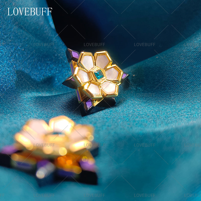 LOVEBUFF Genshin Impact Artifact The First Days of the City of Kings Inspired Earrings