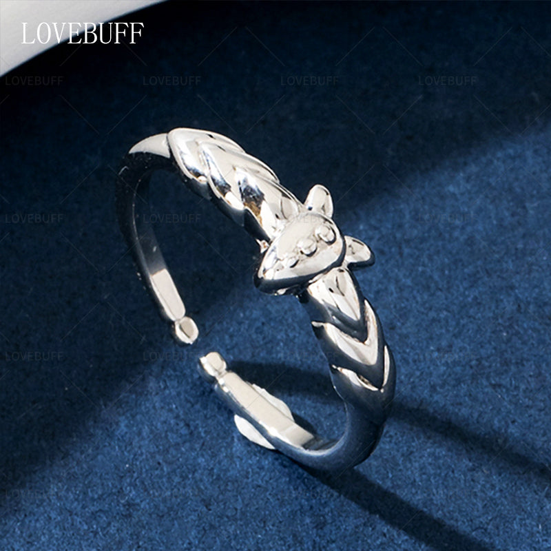 LOVEBUFF Frieren: Beyond Journey's End Fern Echeveriasimulans Rose Inspired Adjustable Ring