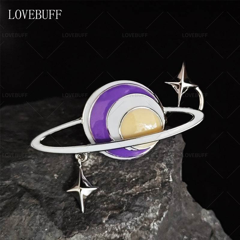 LOVEBUFF LAD Xavier Carefree Comfort Outfit Accessory Star Planet Pin Brooch