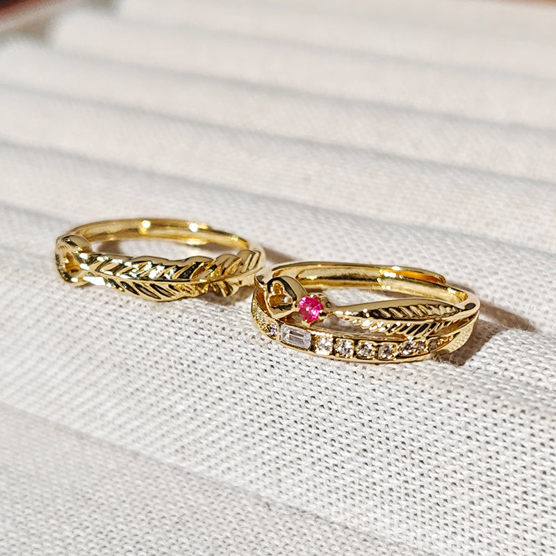 LOVEBUFF Tears of Themis 5th Anniversary Rings Wedding Bands