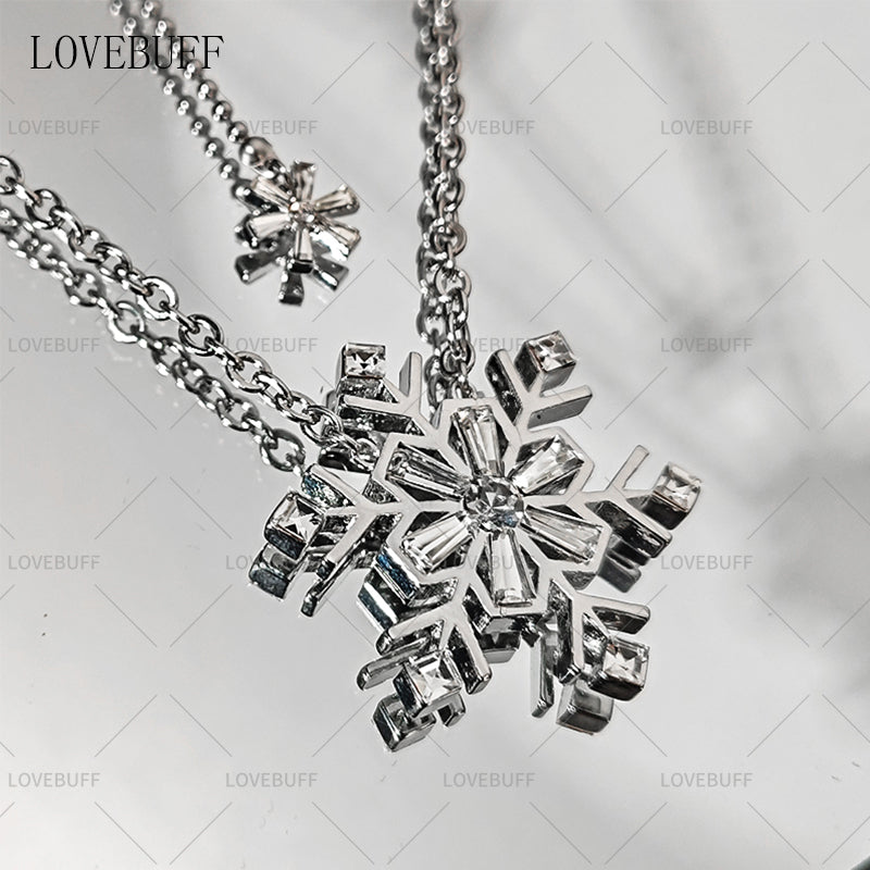 LOVEBUFF LaDs Zayne Birthday Dawnbreak Promise MC's Snowflake Layered Necklace