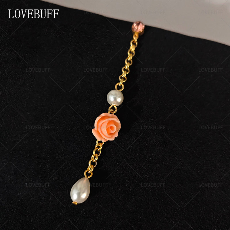 LOVEBUFF Love and Deepspace Once Upon a Frame Caleb Up Close MC's Flowering Pearls Earrings