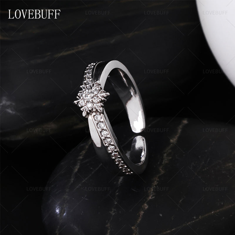 LOVEBUFF Love and Deepspace 100 Affinity Zayne Ring Inspired Platinum Plated Copper Band