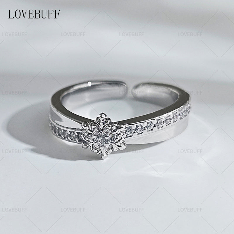 LOVEBUFF Love and Deepspace LAD 100 Affinity Zayne Ring Inspired Platinum Plated Copper Wedding Bands (Version 2.0)