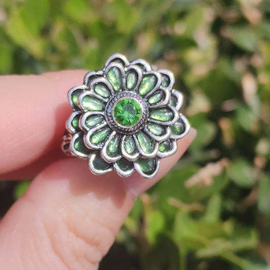 Dark Souls 3 Chloranthy Ring Inspired Green Flower Finger Ring