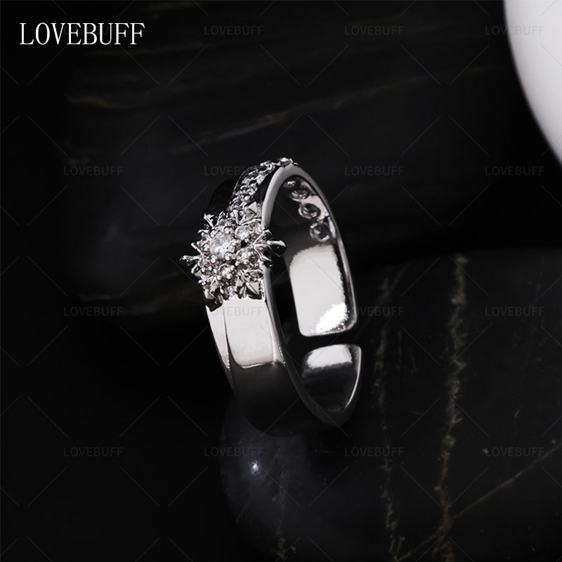 LOVEBUFF Love and Deepspace 100 Affinity Zayne Ring Inspired Platinum Plated Copper Band