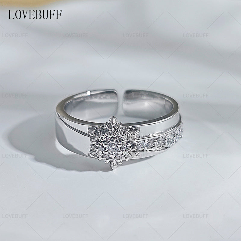 LOVEBUFF Love and Deepspace LAD 100 Affinity Zayne Ring Inspired Platinum Plated Copper Wedding Bands (Version 2.0)