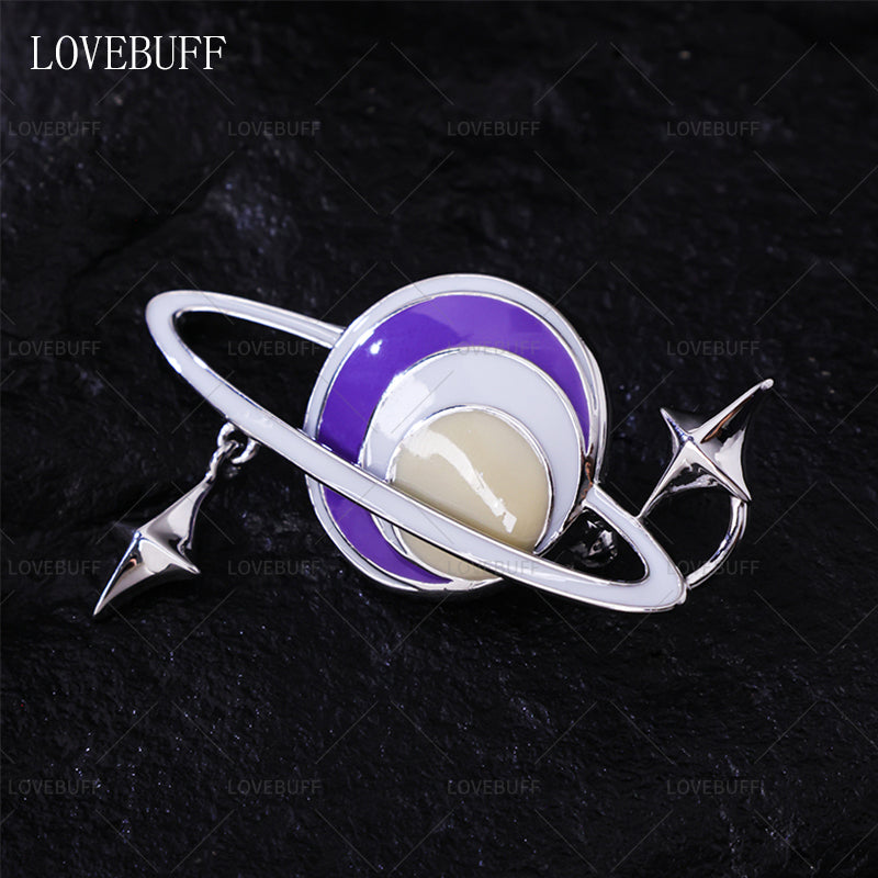 LOVEBUFF LAD Xavier Carefree Comfort Outfit Accessory Star Planet Pin Brooch