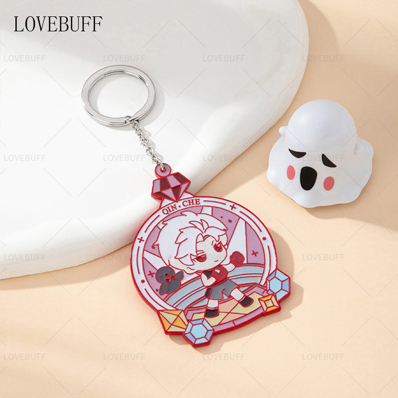 LOVEBUFF love and Deepspace Workout Rafayel Zayne Xavier Sylus Medal Badge Pendant Bag Charm Keychain