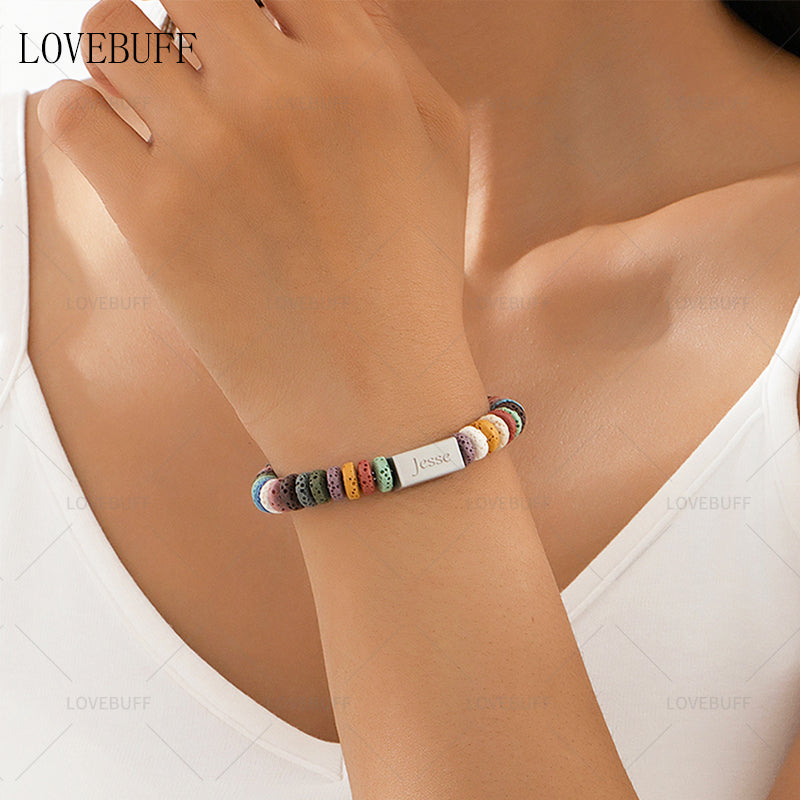 LOVEBUFF Light and Night Jesse Birthday Bracelet Inspired Vesuvianite Beads Bracelet