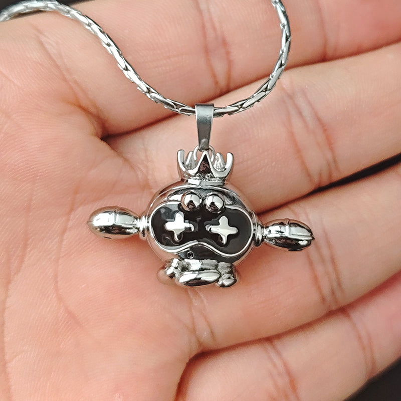 LOVEBUFF Splatoon 3 DLC Flying Drone Pearl Inspired Pendant Necklace