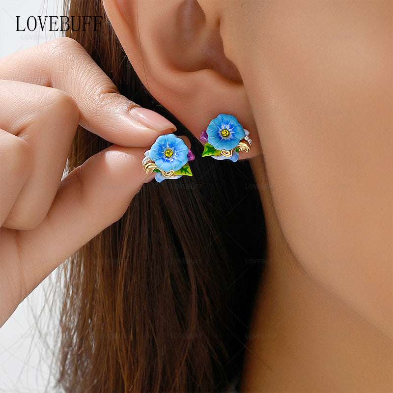 LOVEBUFF Genshin Impact Artifact Wanderer's Troupe Troupe's Dawnlight Style Stud Earrings