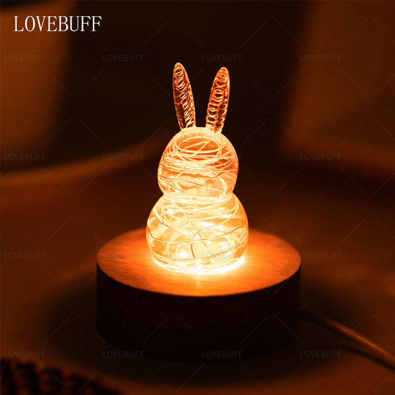 LOVEBUFF Reverse: 1999 Unilog Bunny Rabbit Inspired Figurine Collectible Desk Decor