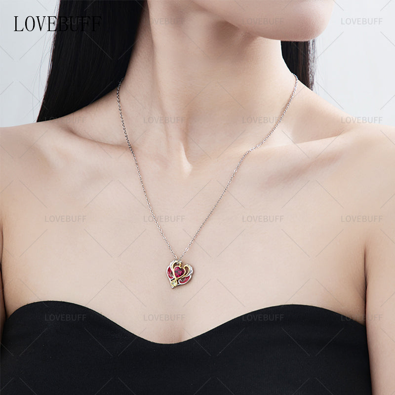 LOVEBUFF LoliRock Iris's Heart Pendant Necklace
