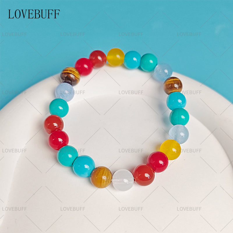 LOVEBUFF LAD You and Midsummer Caleb Clearwind Glide MC's Beaded Bracelet 2pc Set