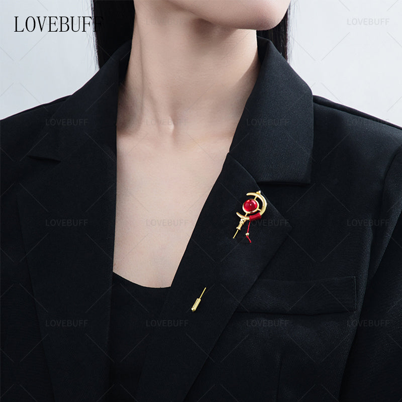 LOVEBUFF Frieren: Beyond Journey's End Magic Wand Staff Inspired Pin Brooch