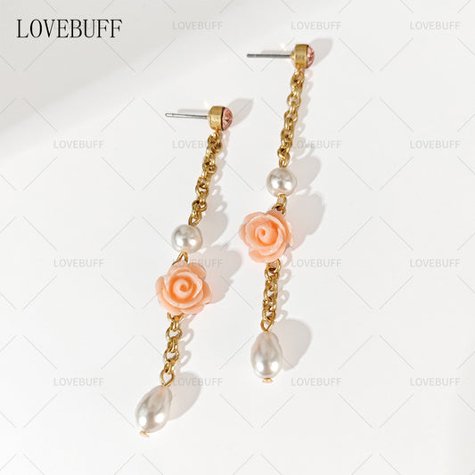 LOVEBUFF Love and Deepspace Once Upon a Frame Caleb Up Close MC's Flowering Pearls Earrings