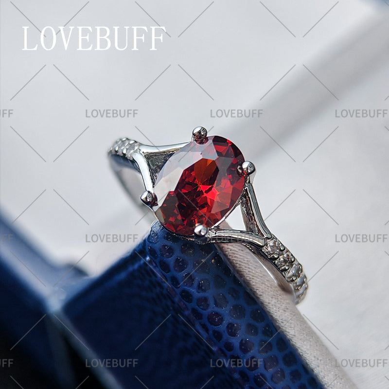 LOVEBUFF Light and Night 5th Anniversary Engagement Ring Wedding Band
