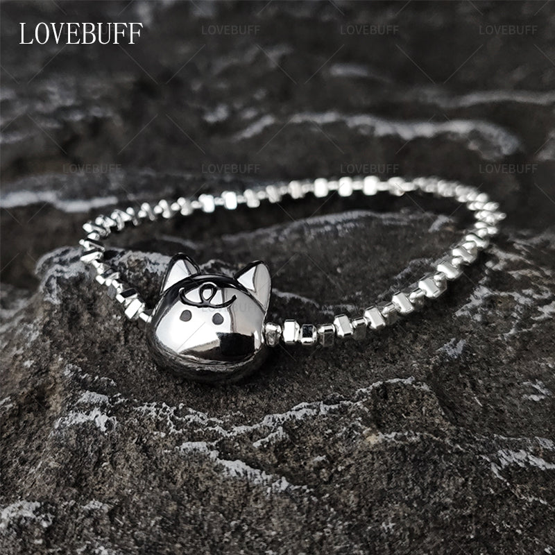 LOVEBUFF Love And Deepspace Sylus Double-sided Grumpy-Happy Cat Bracelet
