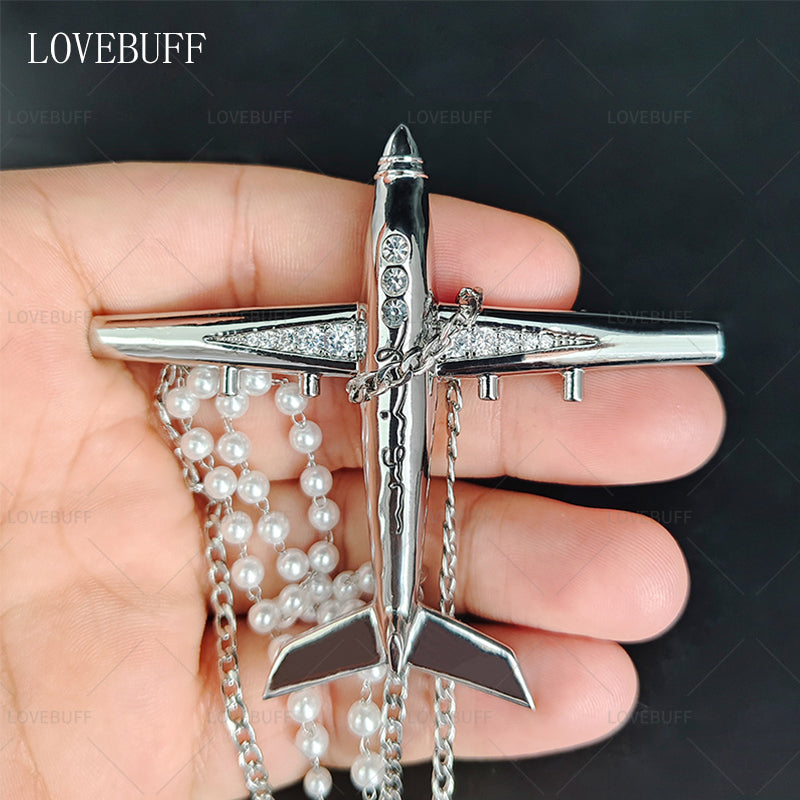 LOVEBUFF LAD Caleb No-Return Night Skyline Clouds Outfit Accessory Airplane Brooch