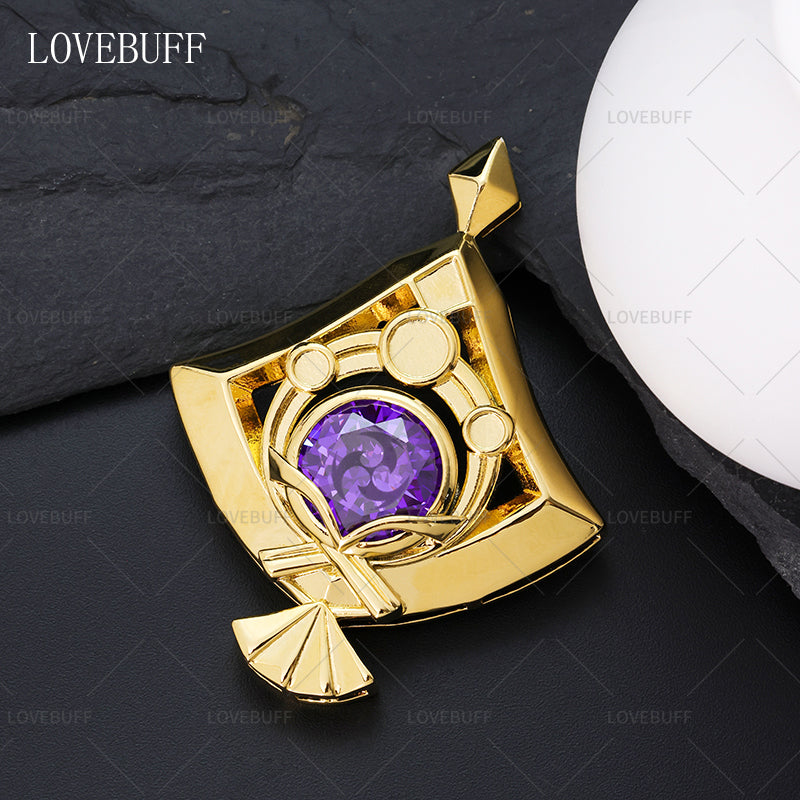 LOVEBUFF Genshin Impact Yae Miko Cosplay Vision Inazuma Electro Vision Inspired Gem Pendant