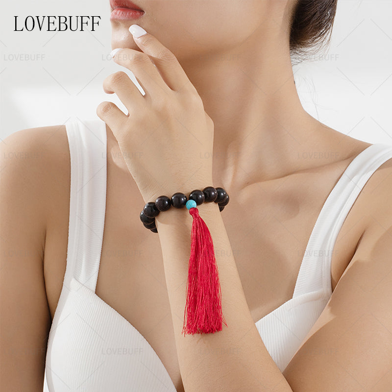 LOVEBUFF Honkai: Star Rail Jiaoqiu's Rosewood Beads Beaded Bracelet