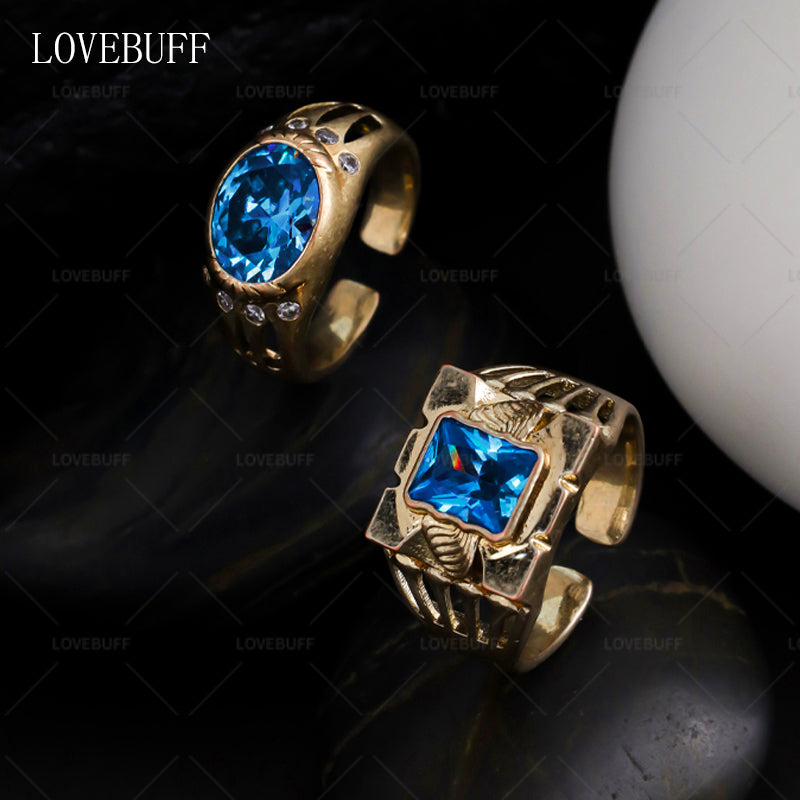 LOVEBUFF LAD 100 Affinity Rafayel Ring Inspired Gold-plated Copper Band (Version 1.0)