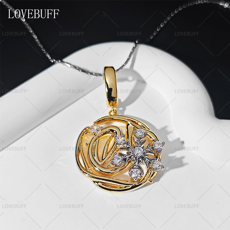 LOVEBUFF LaDs Zayne 2025 Birthday Dawnbreak Promise Crystal World Spinning Snowflake Necklace (ships in 1 month)