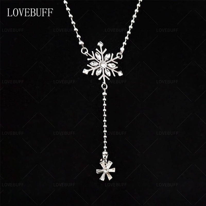 LOVEBUFF LaDs Zayne Birthday Dawnbreak Promise MC's Snowflake Layered Necklace