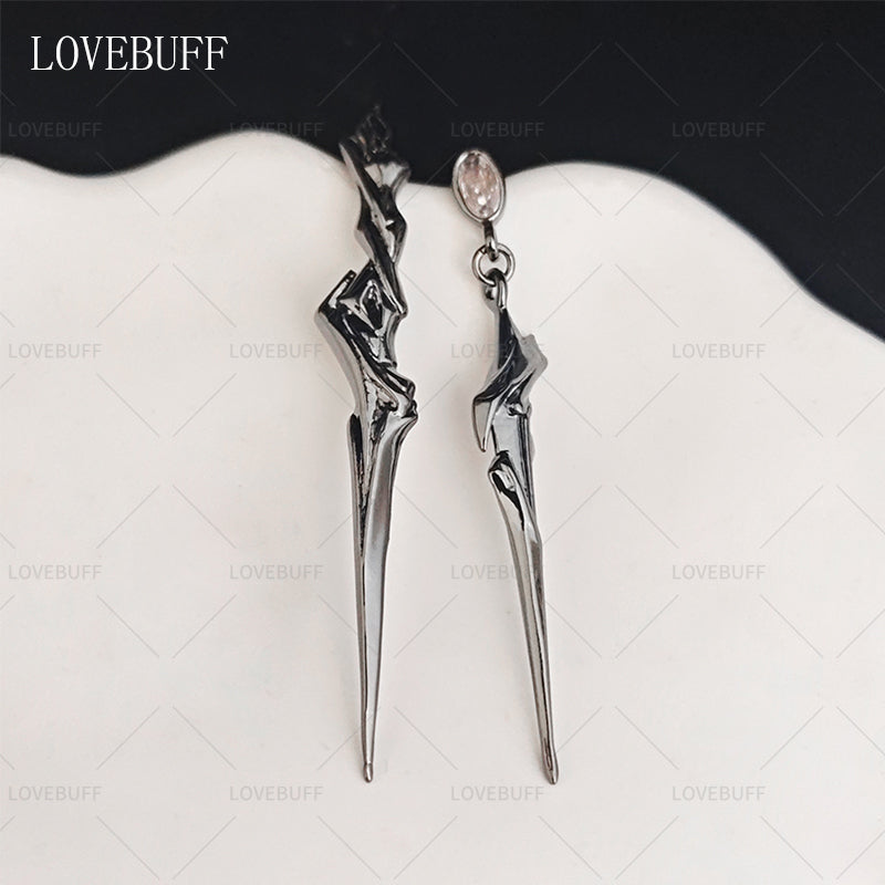 LOVEBUFF Love and Deepspace LaDs Sylus Silverwing Fiend Cosplay Earrings