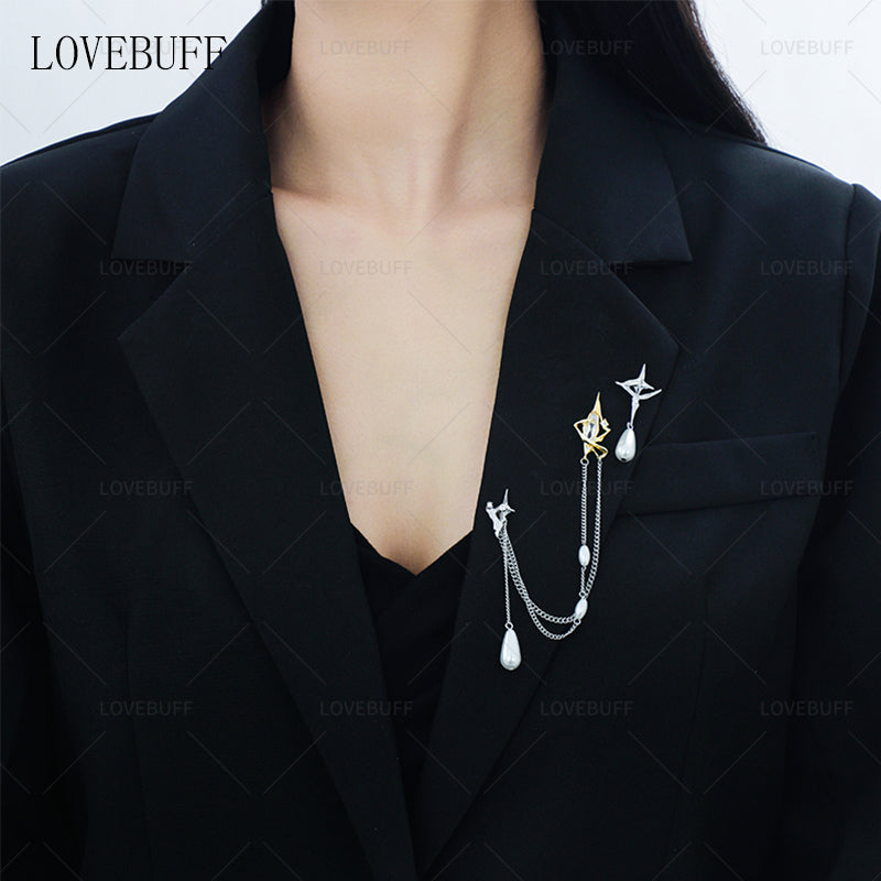 LOVEBUFF Love And Deepspace Xavier Birthday Between Stars Pin Brooch