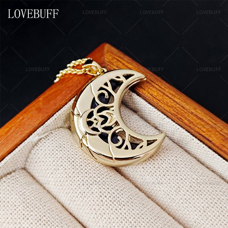 LOVEBUFF Star College Xiaoyue Moon Pendant Necklace