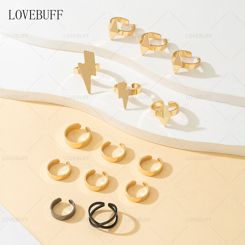 LOVEBUFF Genshin Impact Xilonen Cosplay Accessories 14pc Ring Set