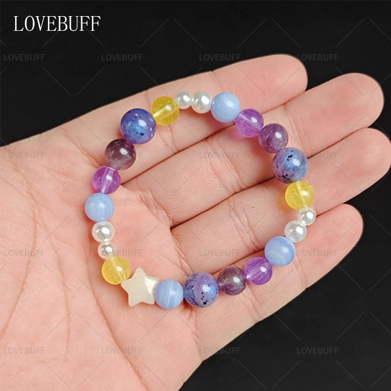 LOVEBUFF LAD You and Midsummer Xavier Coolsplash Soak MC's Star & Round Beads Bracelet