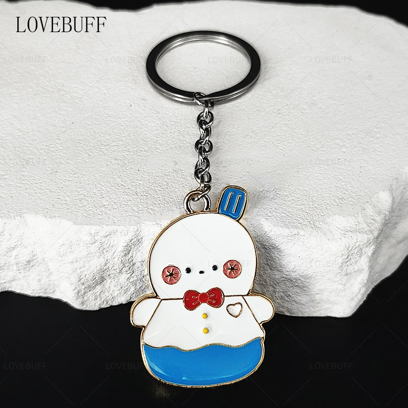 LOVEBUFF love and Deepspace Artsy Birb Happy Snowman Grumpy Crow Galaxy Kid Keychain 4pc Set