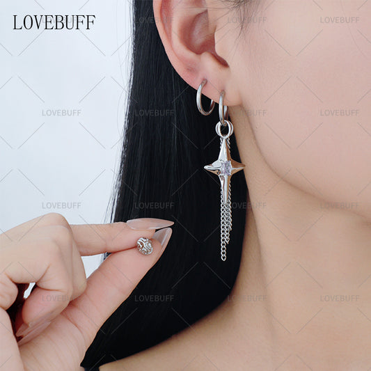 LOVEBUFF Love And Deepspace Heartbeats Ablaze Xavier Offbeat Track Sparkling Starlight Earrings
