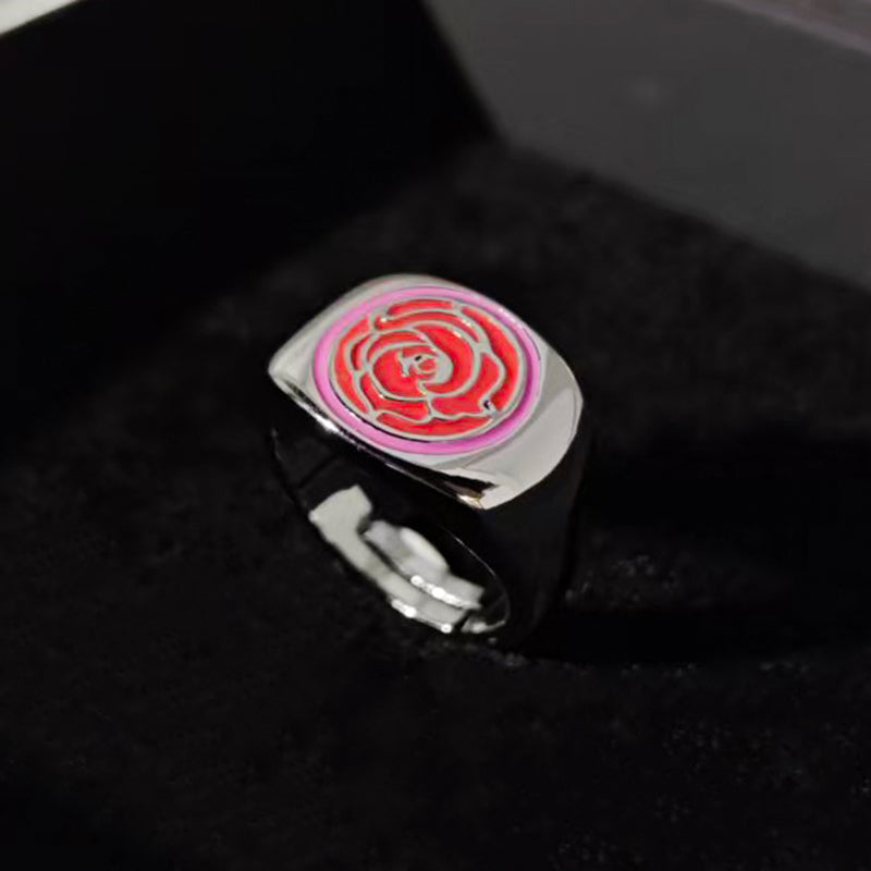 LOVEBUFF Revolutionary Girl Utena Tenjô Rose Signet Ring