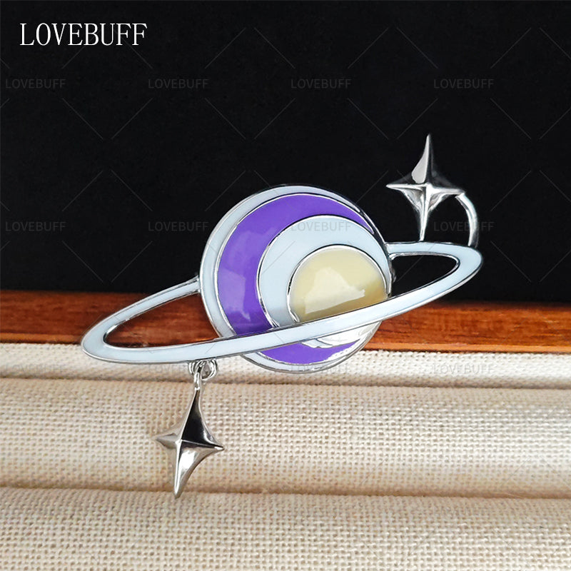 LOVEBUFF LAD Xavier Carefree Comfort Outfit Accessory Star Planet Pin Brooch
